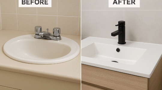 bathroom sink upgrade