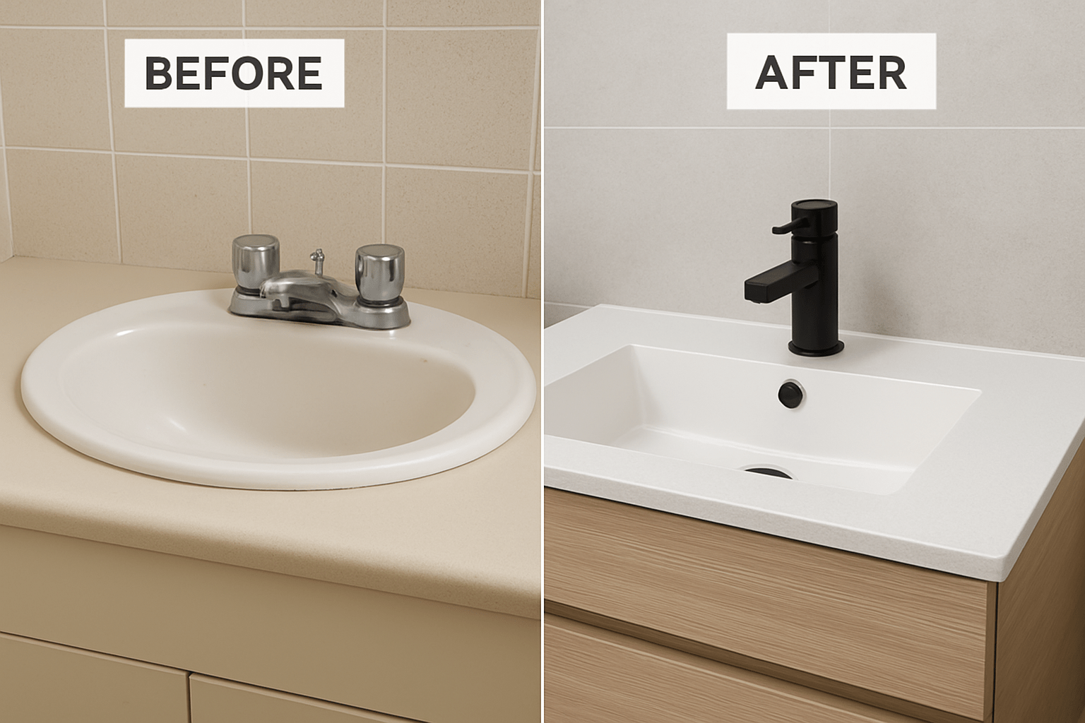 bathroom sink upgrade